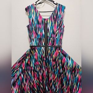 Calvin Klein A line dress with black belt